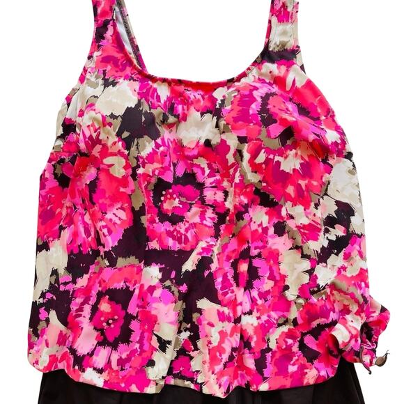 NWT Maxine of Hollywood Swim Bathing Suit Figure Flattering Full Coverage 18W - Picture 2 of 10